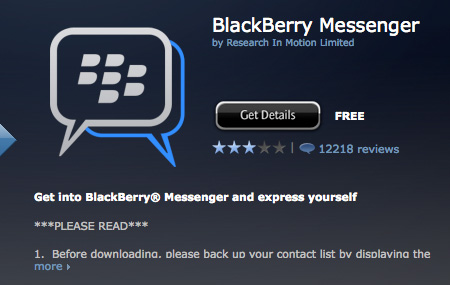 BlackBerry App con apenas 10,000 apps