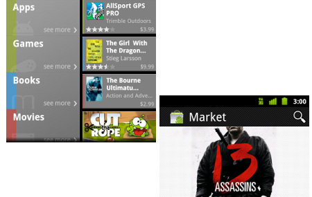 Android Market con nuevo diseño