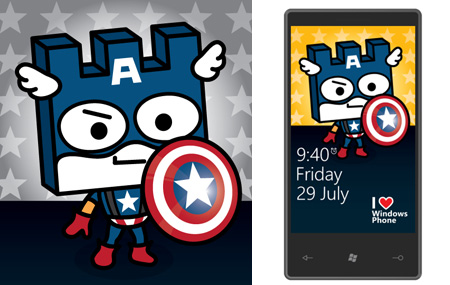 [Wallpaper] Capitan América para Windows Phone