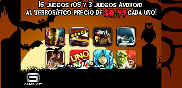 Juegos de Gameloft en descuento