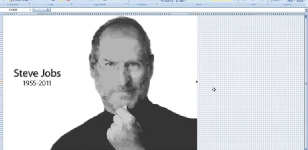 Steve Jobs en Microsoft Excel