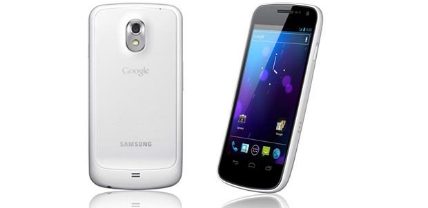 Samsung Galaxy Nexus en blanco