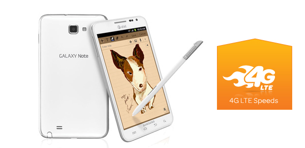 Galaxy Note ahora en blanco