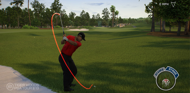 Tiger Woods 13 con funciones para Kinect