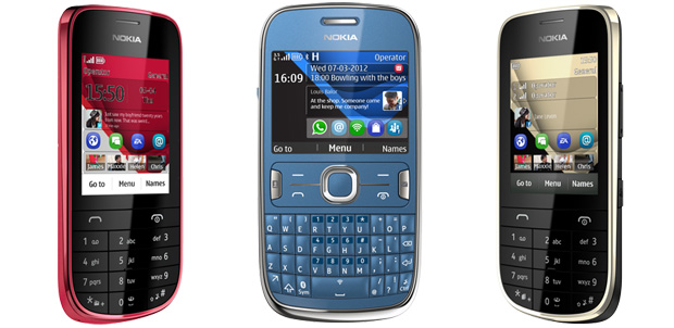 Nokia Asha teléfonos más inteligentes