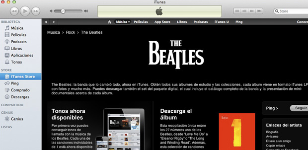 The Beatles 1 como tono para iPhone