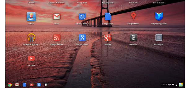 Google Chrome OS al estilo Windows