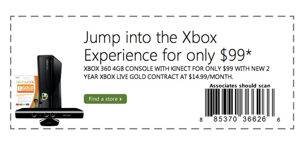 Xbox 360 con nuevo precio a 99 dólares