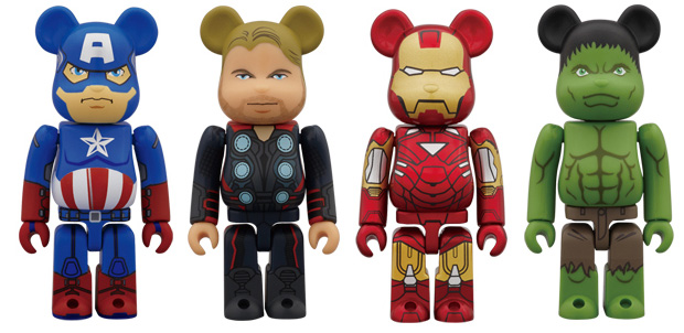 The Avengers y Marvel con Be@rbrick