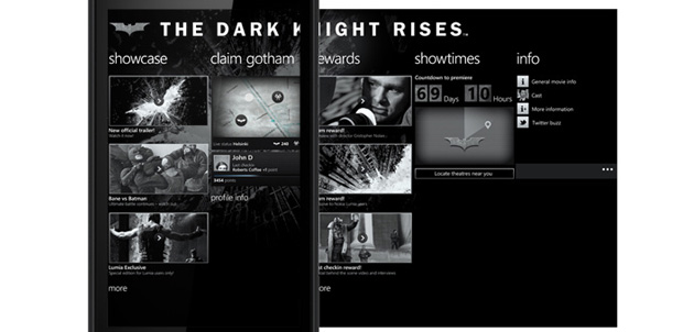 The Dark Knight Rises en Lumia