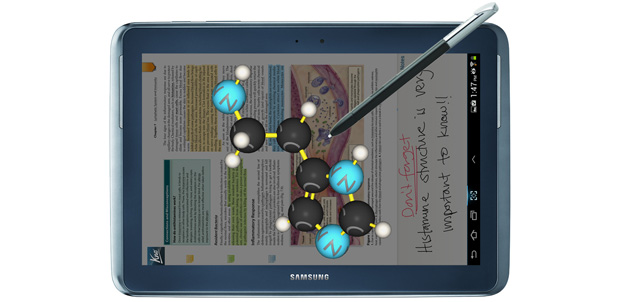 Educación en la nueva Galaxy Note 10.1