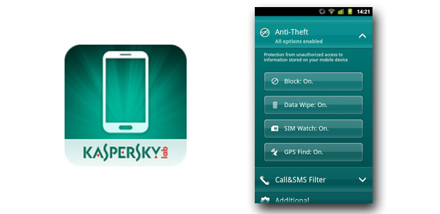 Kaspersky contra el robo de tu Android