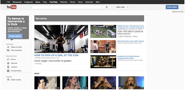 Nuevo diseño para YouTube muy Google+