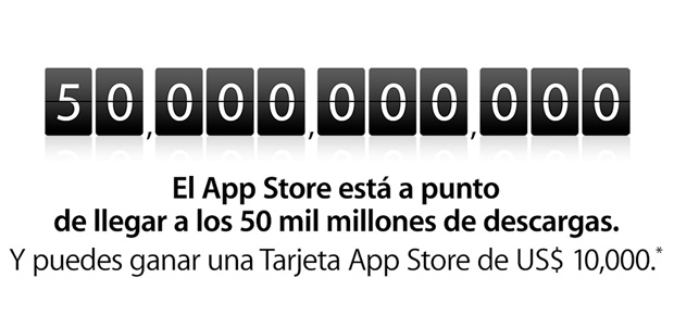 50 mil millones de descargas en App Store