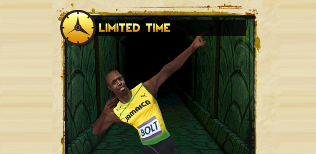 Usain Bolt ahora corre en Temple Run 2