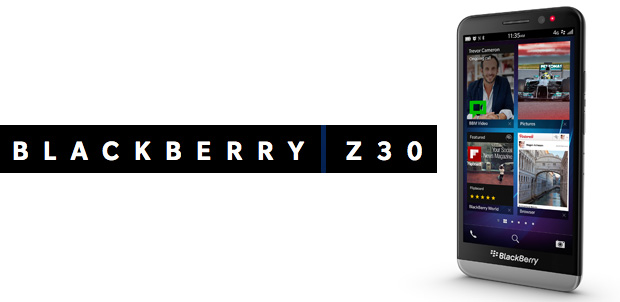 BlackBerry Z30 con pantalla de 5 pulgadas