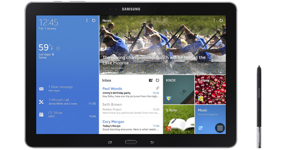 Contenido de Galaxy Note Pro y Tab PRO