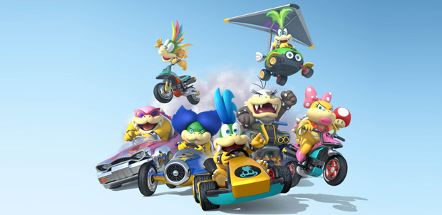 Los Koopalines participan en Mario Kart 8