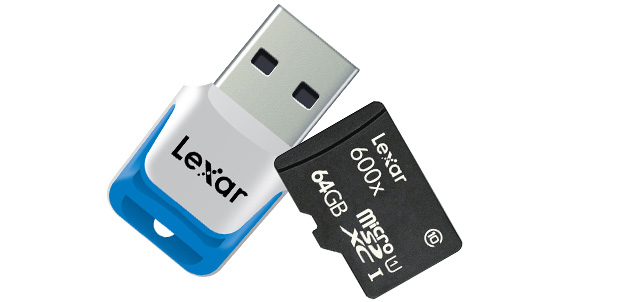 Tu información en una microSDXC de 64GB