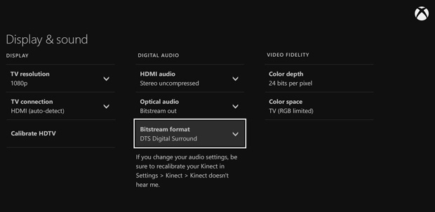 Dolby Digital 5.1 disponible para Xbox One