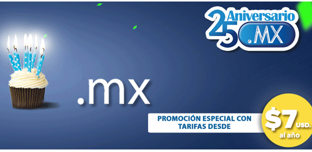 Festeja el 25 aniversario del dominio .MX