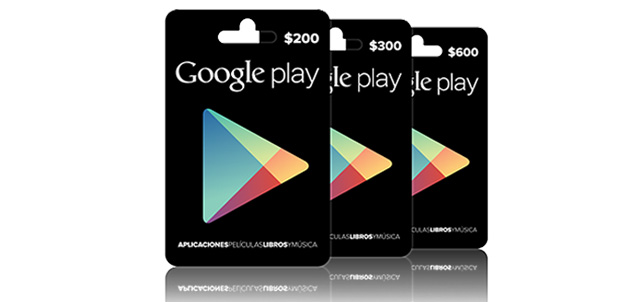 Llegan tarjetas de regalo de Google Play