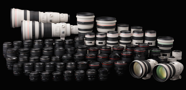 100 millones de lentes de la serie Canon EF