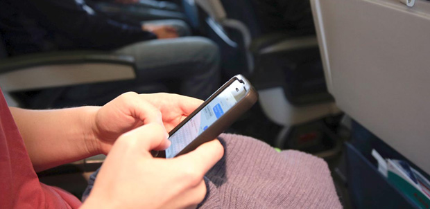 Uso de smartphones en vuelos de Aeroméxico