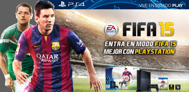 Bundles de PlayStation 4 y PS3 con FIFA 15