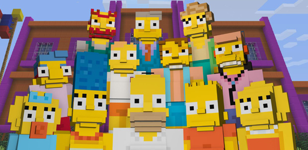 Los Simpson se pueden usar en Minecraft