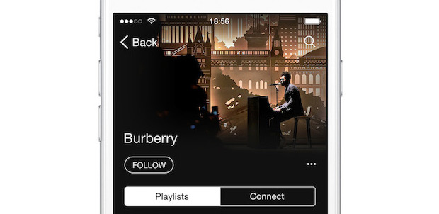 La casa de moda Burberry ahora en Apple Music