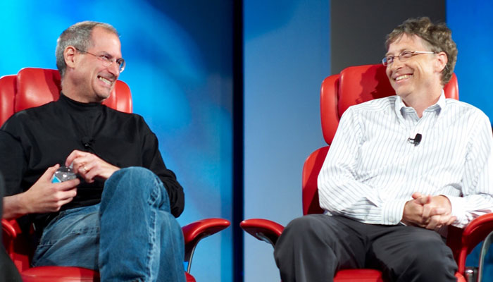 Steve Jobs y Bill Gates