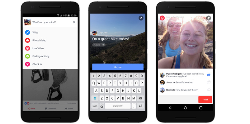 Facebook Live está listo para llegar a dispositivos Android