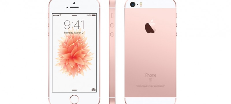 iPhone SE gold rose