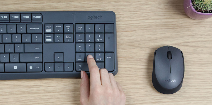 Logitech Combo MK235 con teclado y mouse inalámbrico