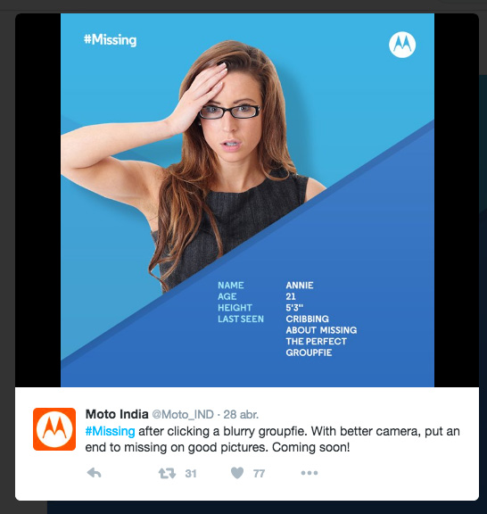 Moto #Missing camara selfie