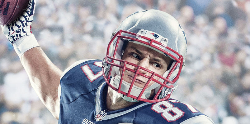 Rob Gronkowski en la portada de EA Sports Madden NFL 17