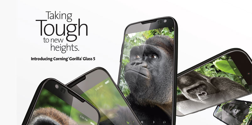 Corning Gorilla Glass 5 es resiste a más caídas