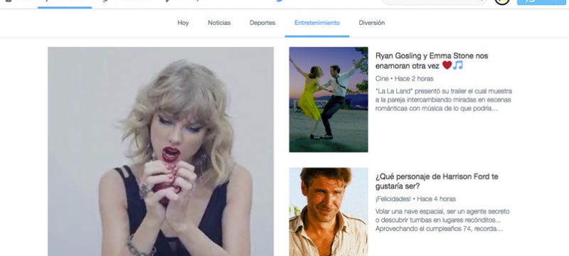 Twitter Momentos en Mexico