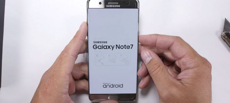 Galaxy Note7 rayaduras
