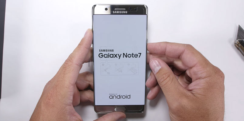 Galaxy Note7 rayaduras