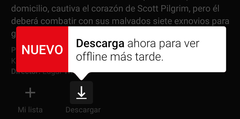 Descarga tus series y películas de Netflix a tu smartphone
