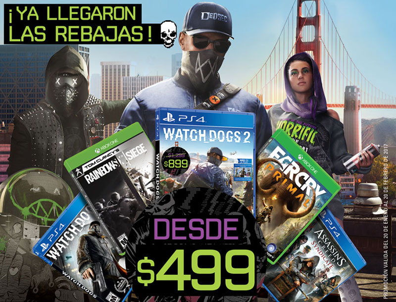 Principales juegos rebajas Ubisoft