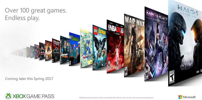 Xbox Game Pass te dará acceso ilimitado a más de 100 juegos