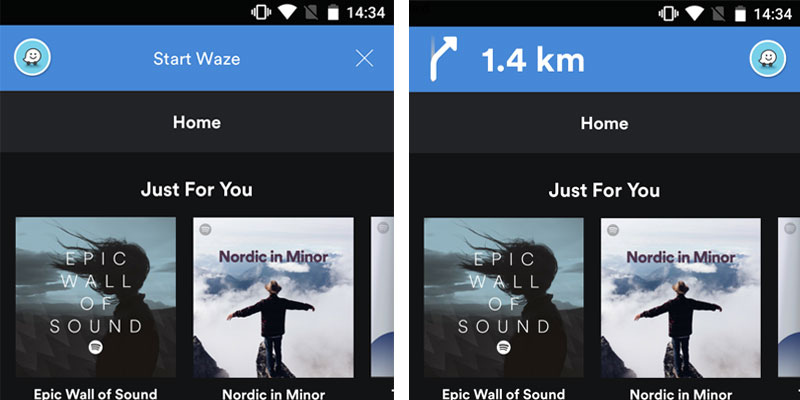 Llega con Spotify y Waze