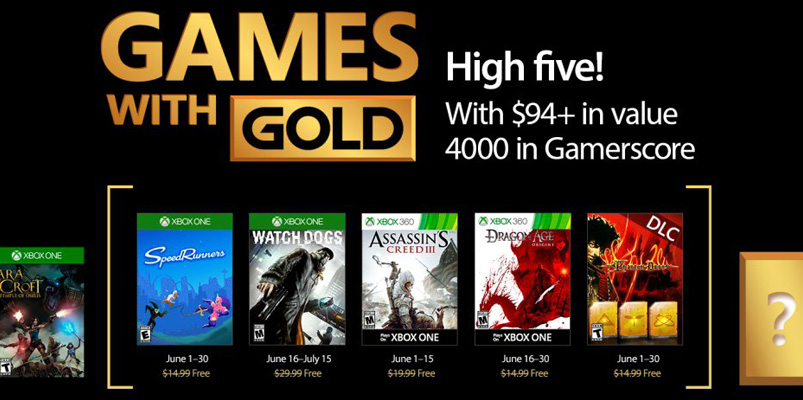 Xbox anuncia los títulos Games With Gold para junio 2017