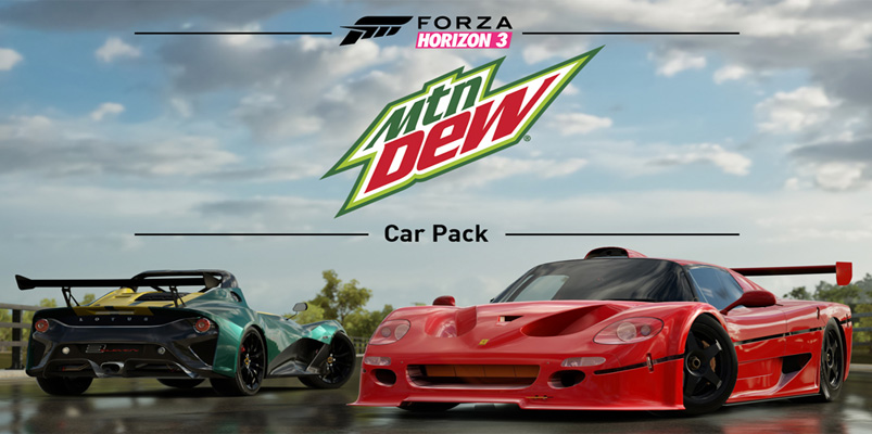 El Mountain Dew Car Pack ya está disponible para Forza Horizon 3