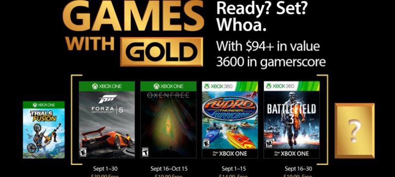 Games With Gold para septiembre 2017
