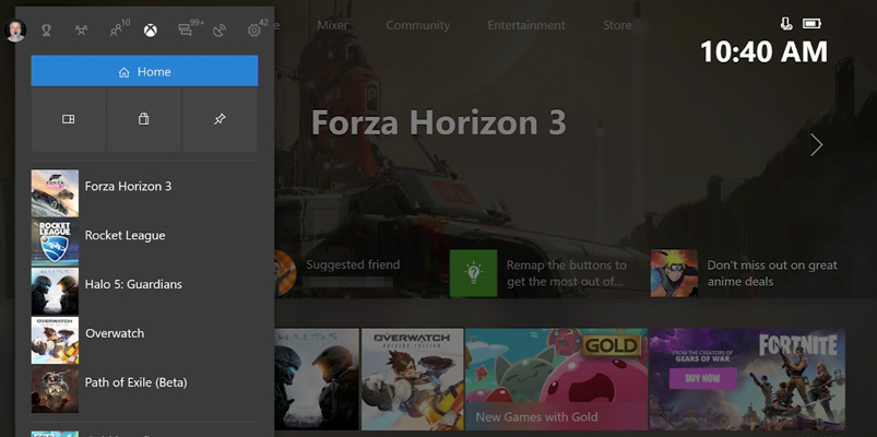 La nueva interfaz de Xbox One se podrá personalizar