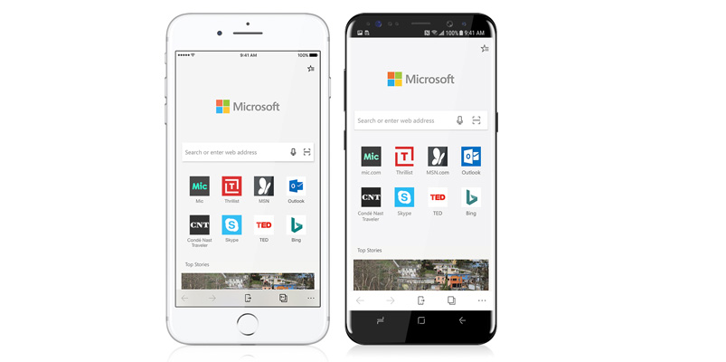 Microsoft Edge estará para dispositivos iOS y Android